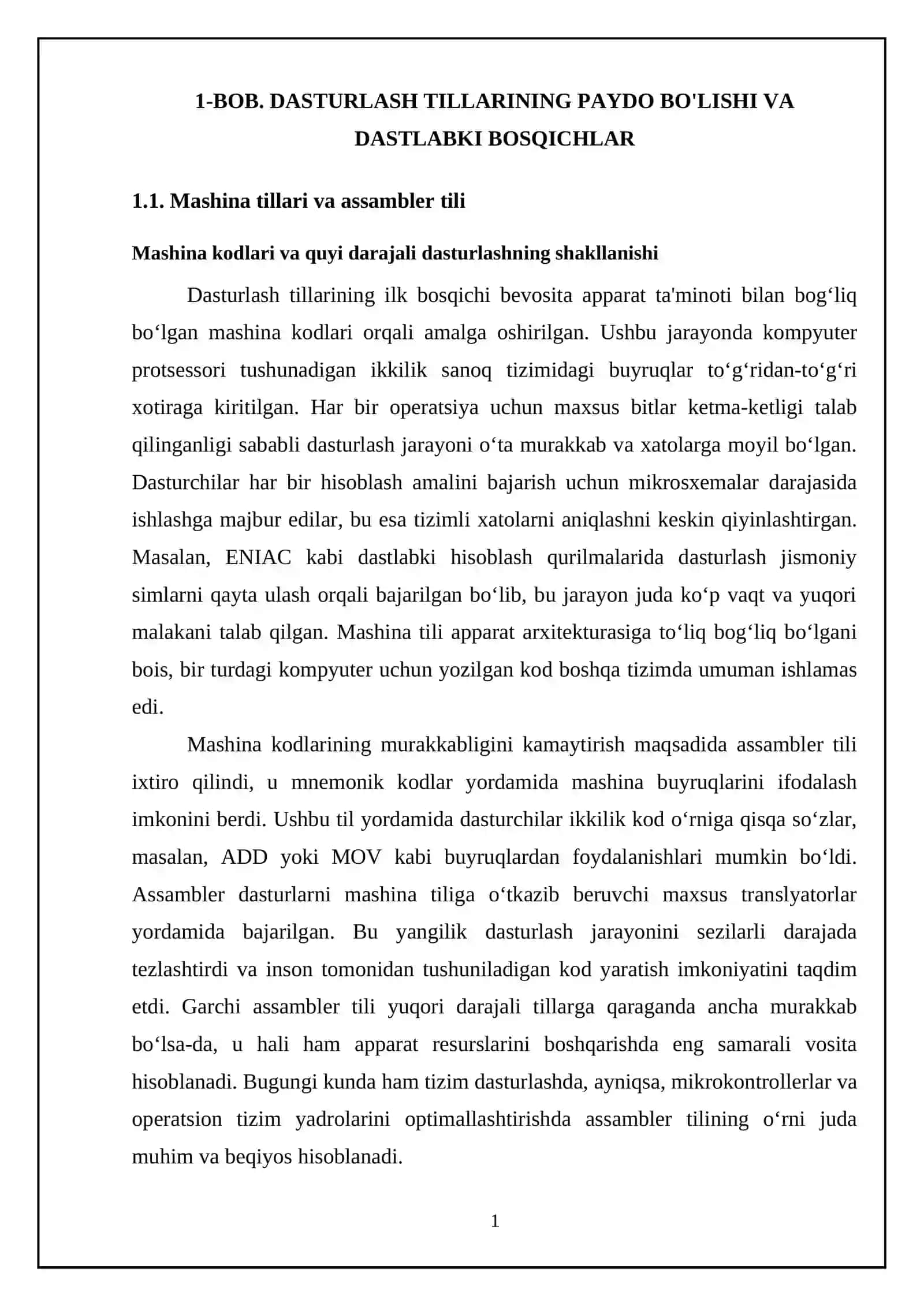 Dasturlash tillarining rivojlanish tarixi 4