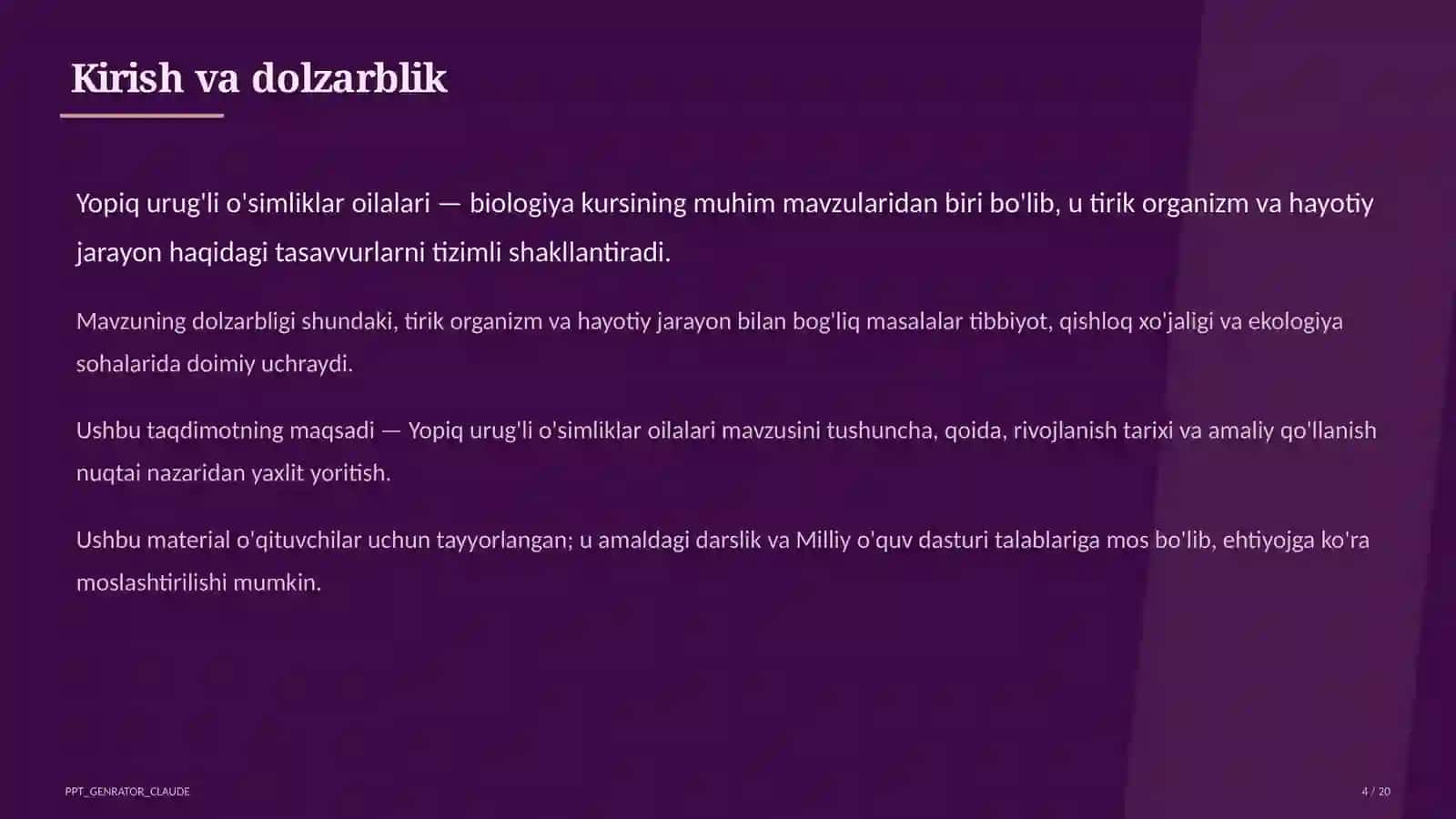 Yopiq urug'li o'simliklar oilalari (6-sinf) 4
