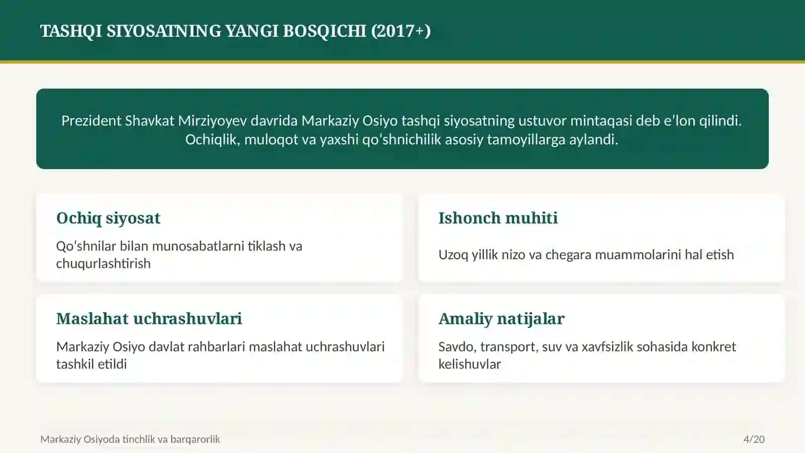 Tinchlik va barqarorlik 4