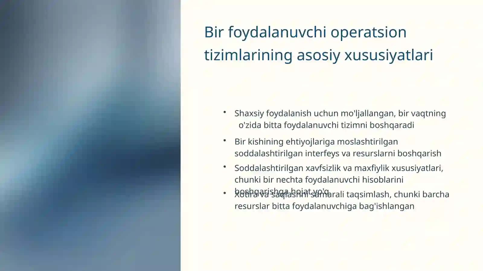 Operatsion Tizimlar 4