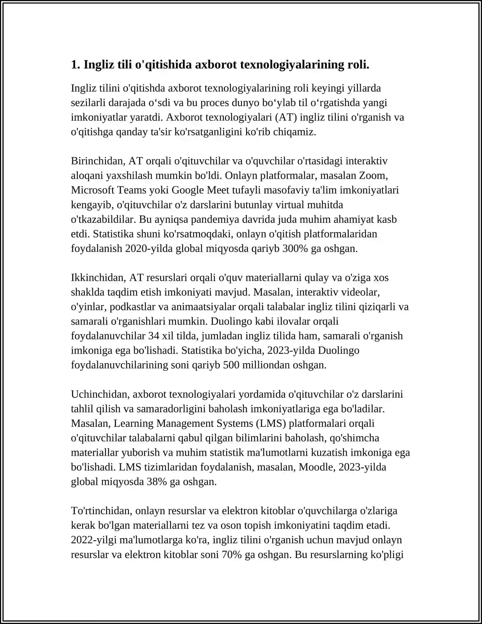 INGLIZ TILI SOHASIDA AXBOROT TEXNOLOGIYALARINING OʻRNI 4