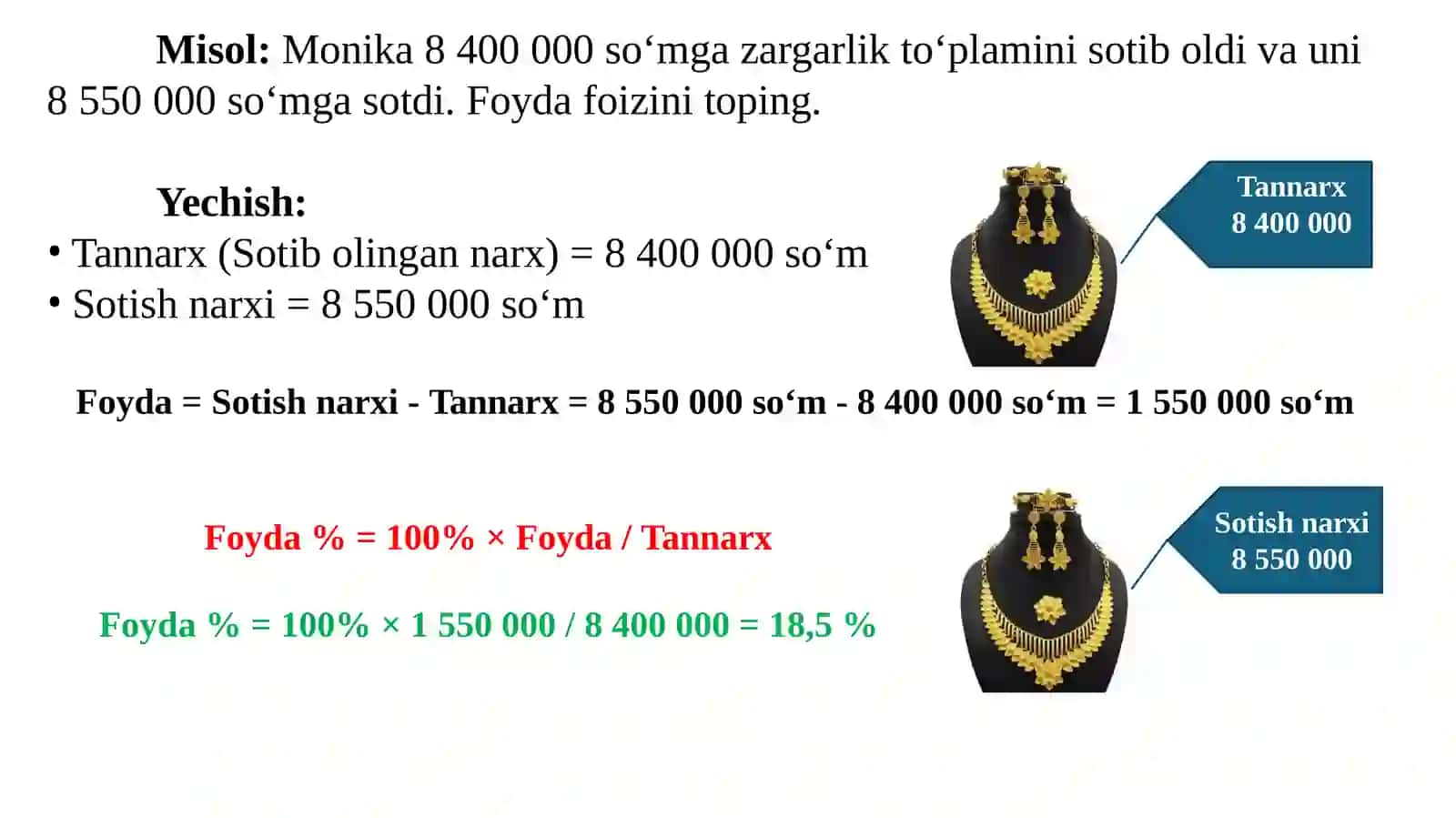 Iqtisodiyotga oid misol va masalalar. 4