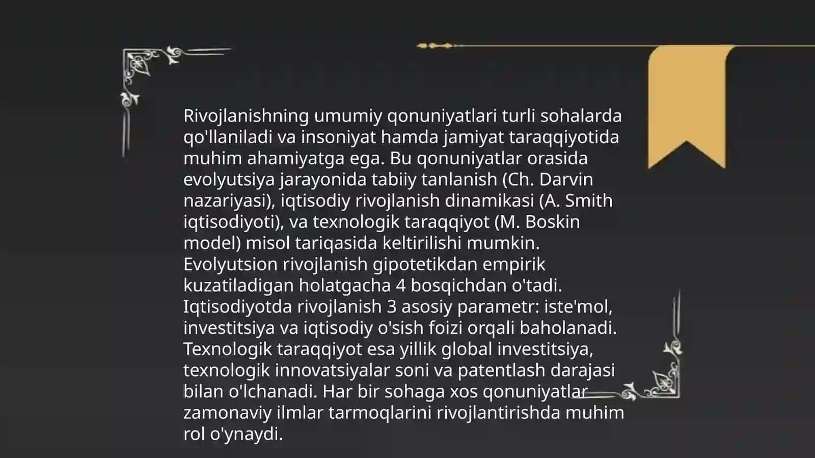Borliq va rivojlanish falsafasi 4