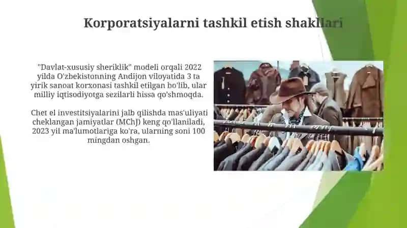 Korporativ tuzilmalar va moliyaviy samaradorlik 4