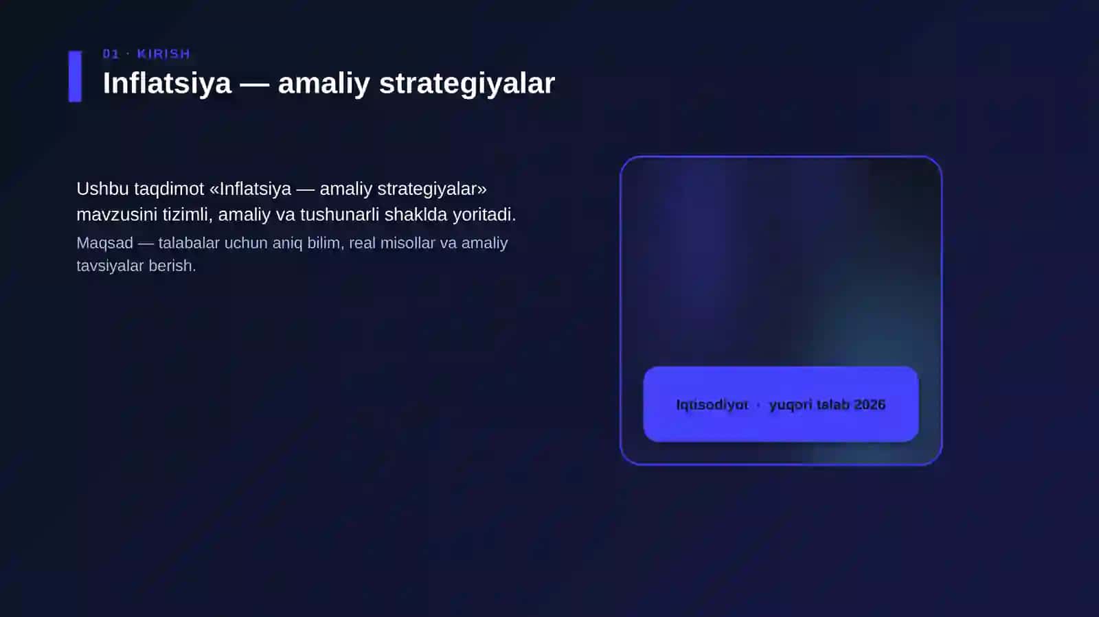 Inflatsiya — amaliy strategiyalar 4