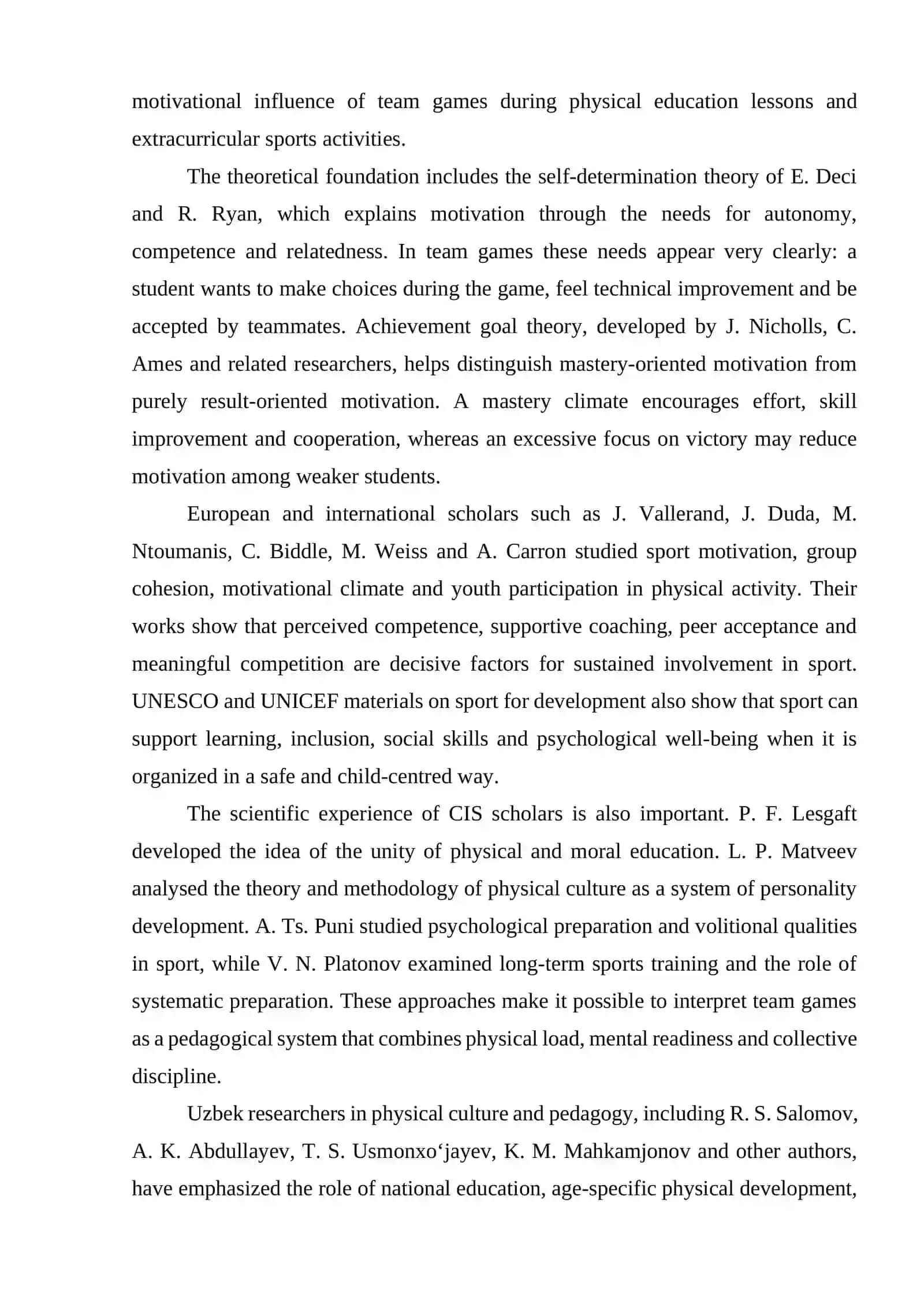THE ROLE OF TEAM GAMES IN THE DEVELOPMENT OF SPORTS MOTIVATION AMONG SCHOOL STUDENTS 4