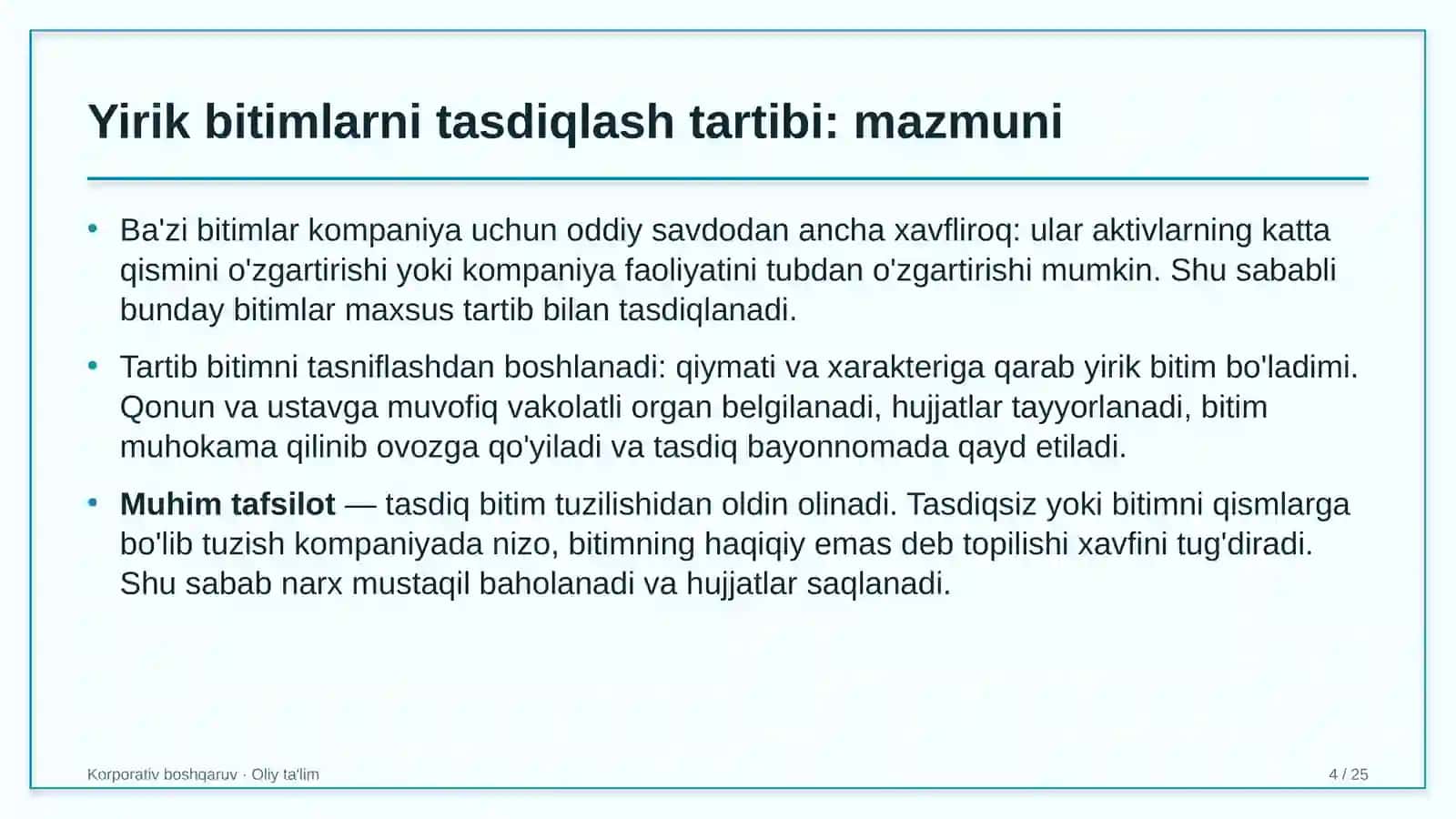 axborot texnologiyalari sohasida yirik bitimlarni tasdiqlash tartibi 6142 4