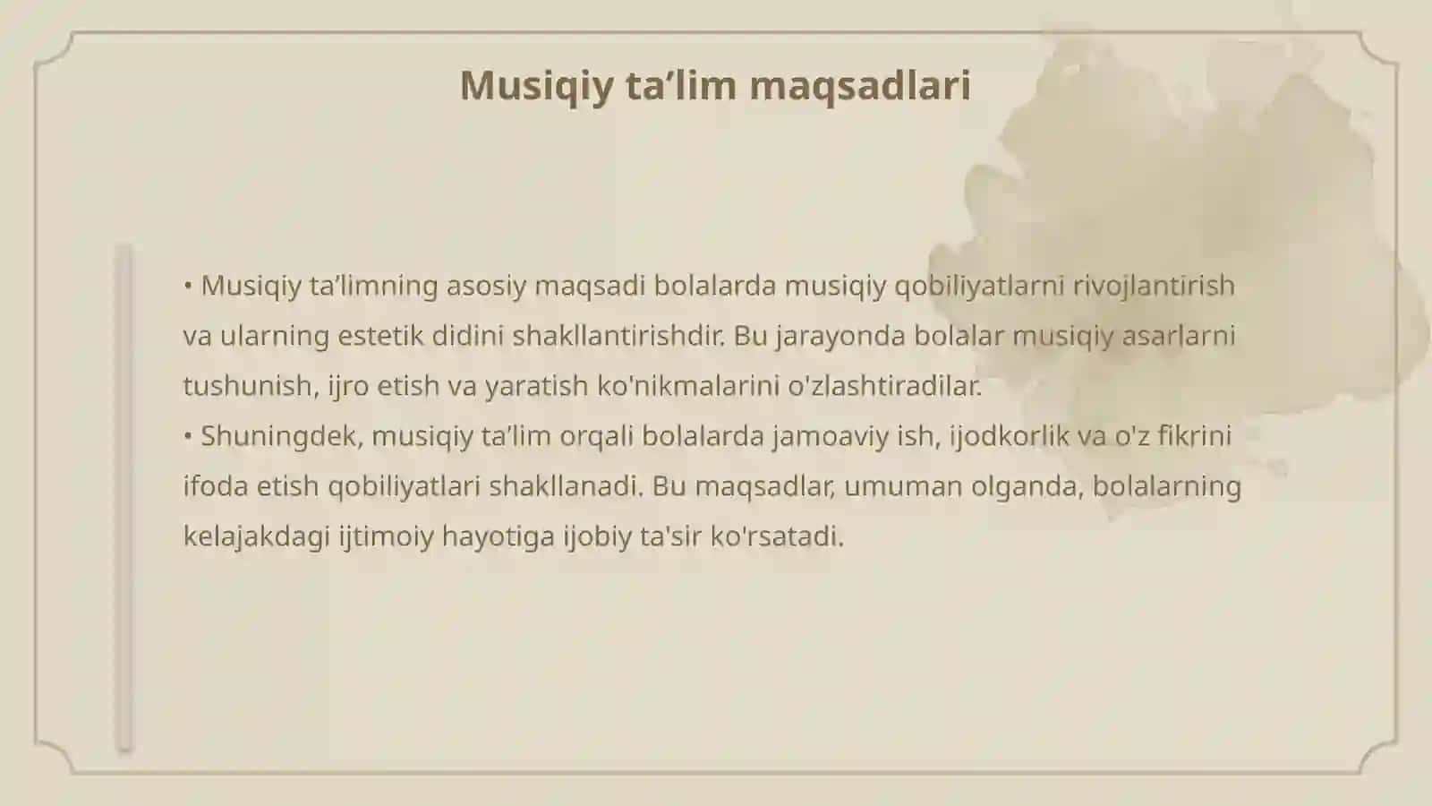 MTTda musiqiy taʼlim berish boʻyicha ishlarni tashkil etish 4