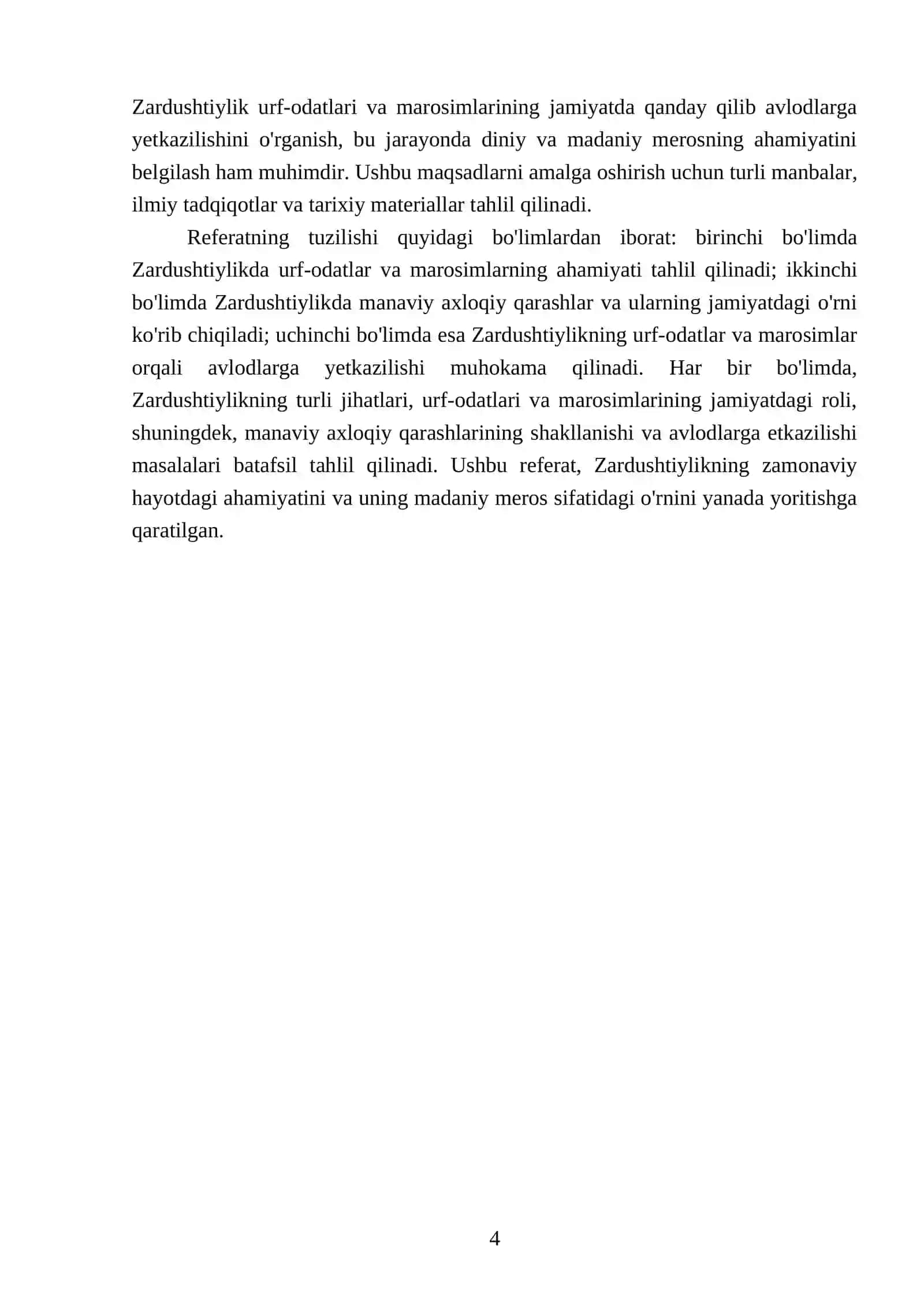 Zardushtiylik talimotida urf odat, marosimlar, manaviy axloqiy qarashlar 4