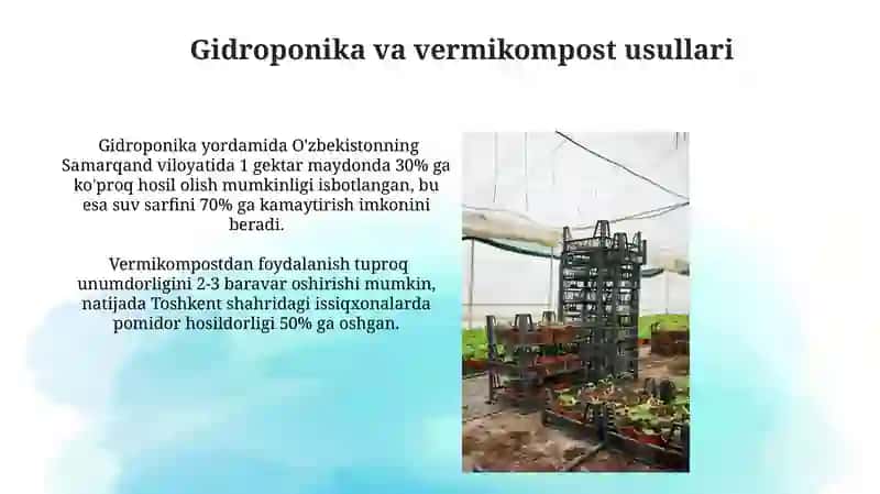 Sabzavot yetishtirish texnologiyasi 4