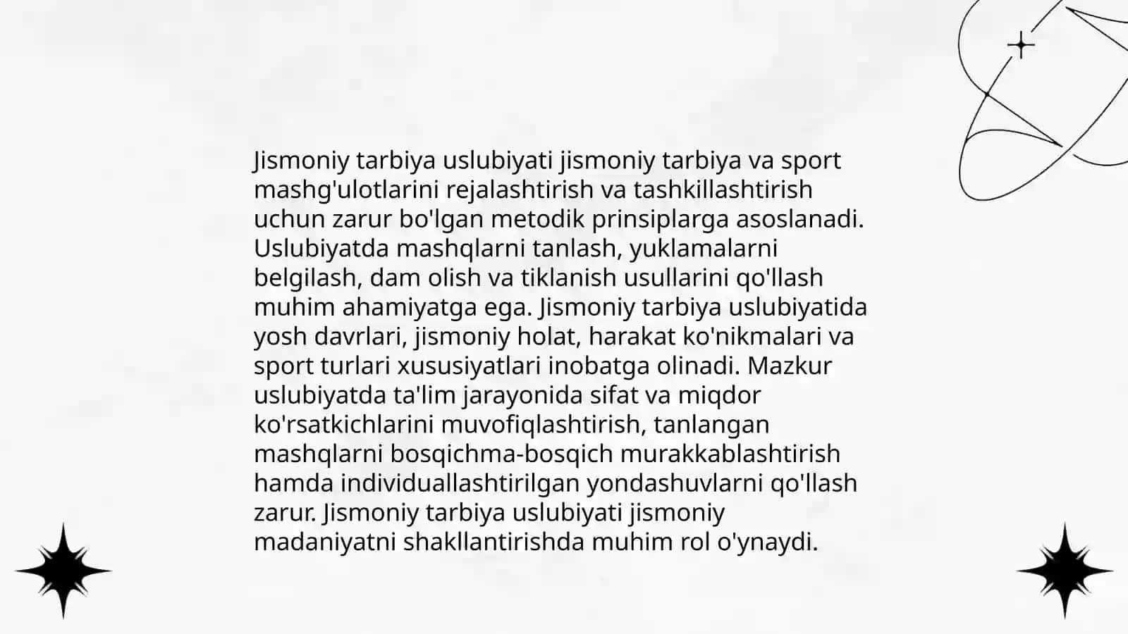 Jismoniy tarbiya nazariyasi va uslubiyati fanining asosiy tushunchalari 4
