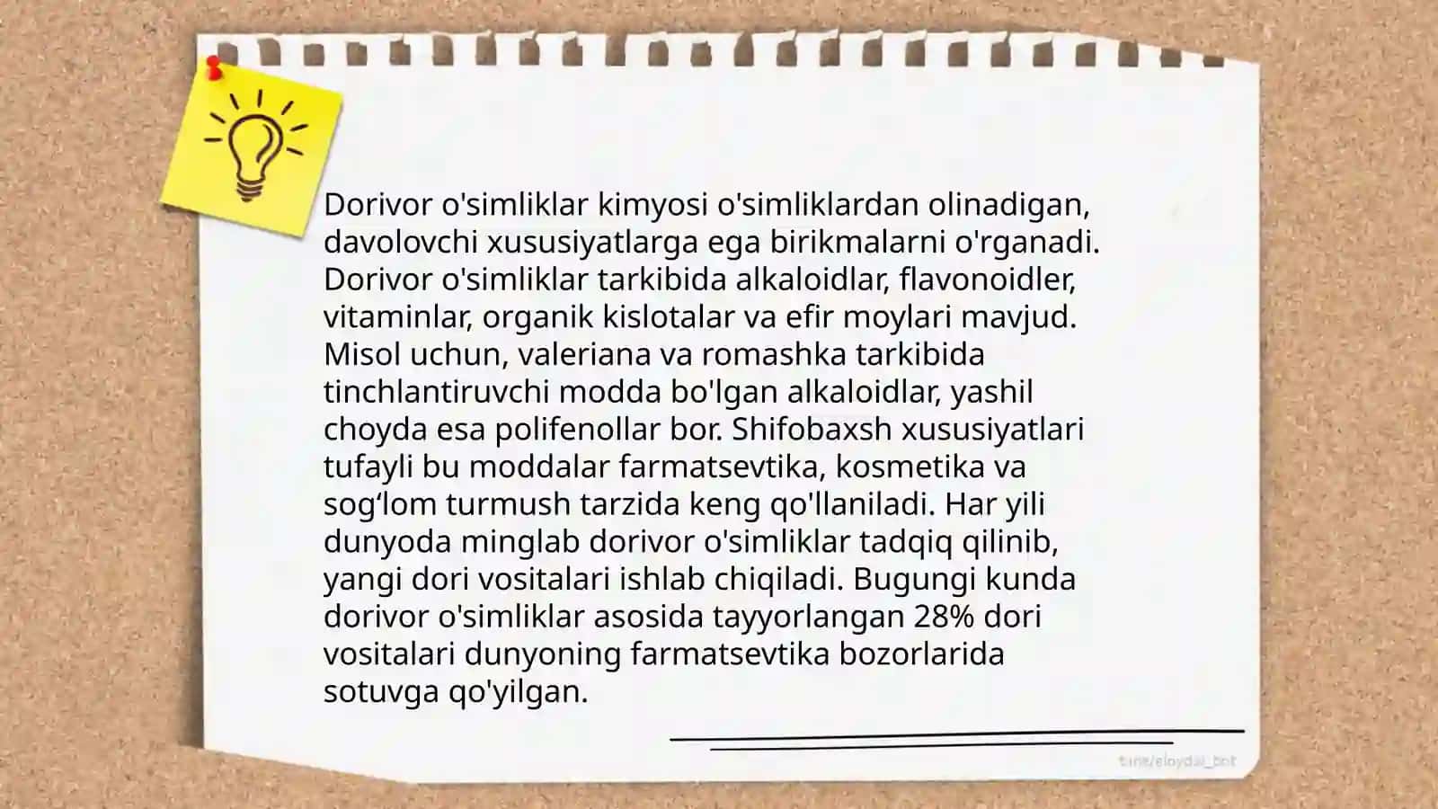 Oshlovchi moddalar saqlovchi dorivor oʻsimliklarning fitokimyoviy tahlili 4