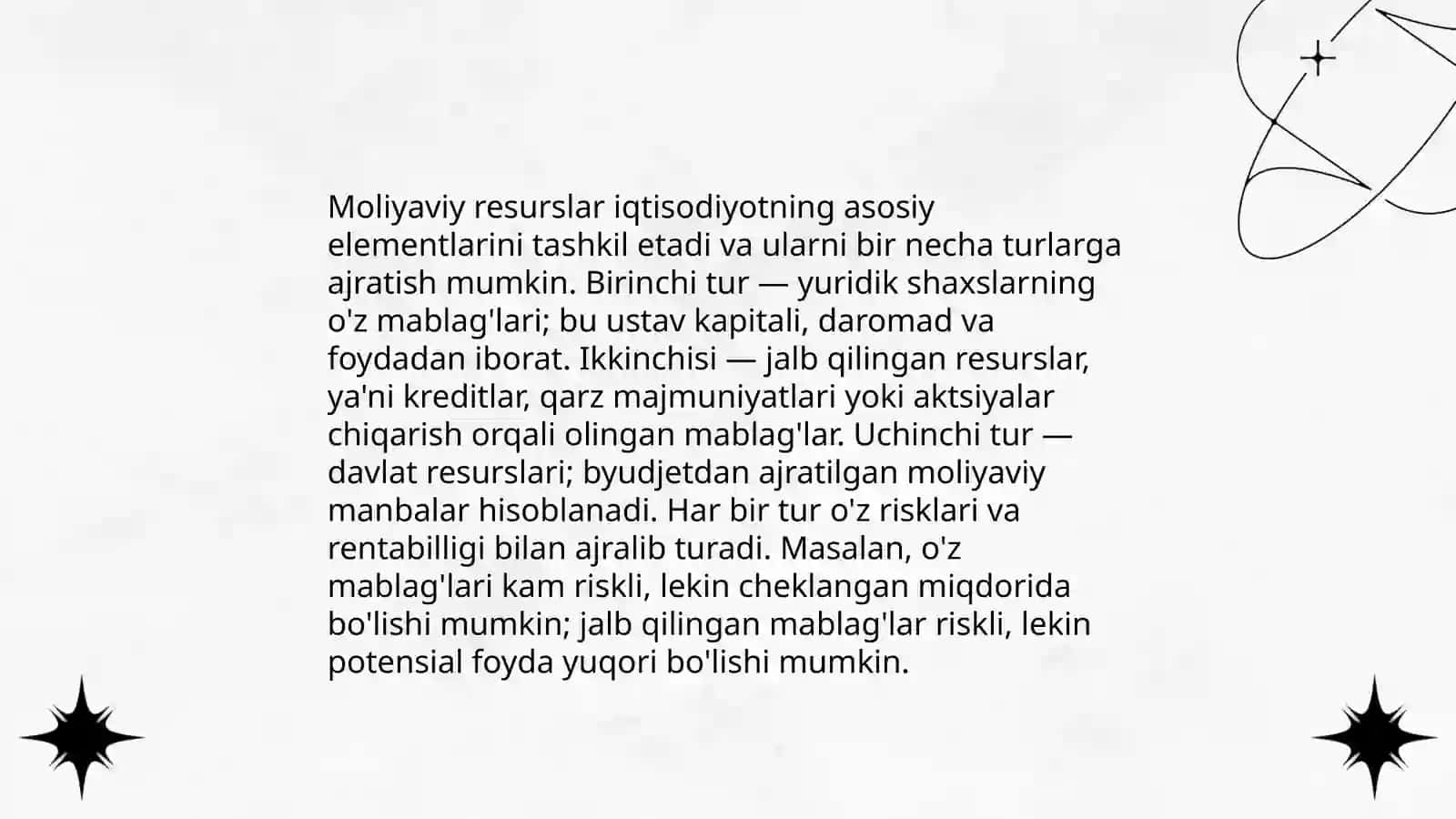 Moliyaviy bozor tushunchasi va uning mohiyati 4