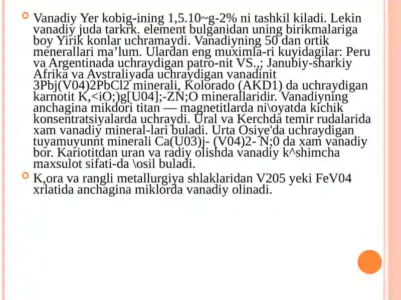 V guruhning d-elementlari 4