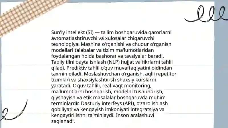 Sun'iy intellekt va boshqarish mavzusida prezentatsiya 4