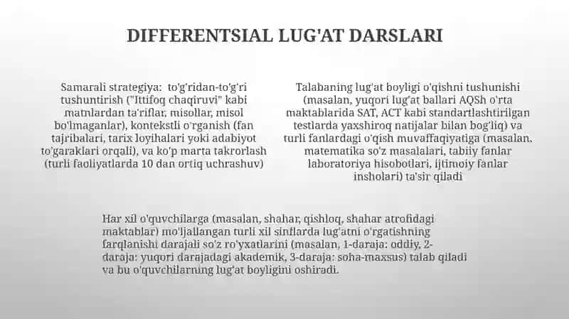 Talabalar leksikasi 4