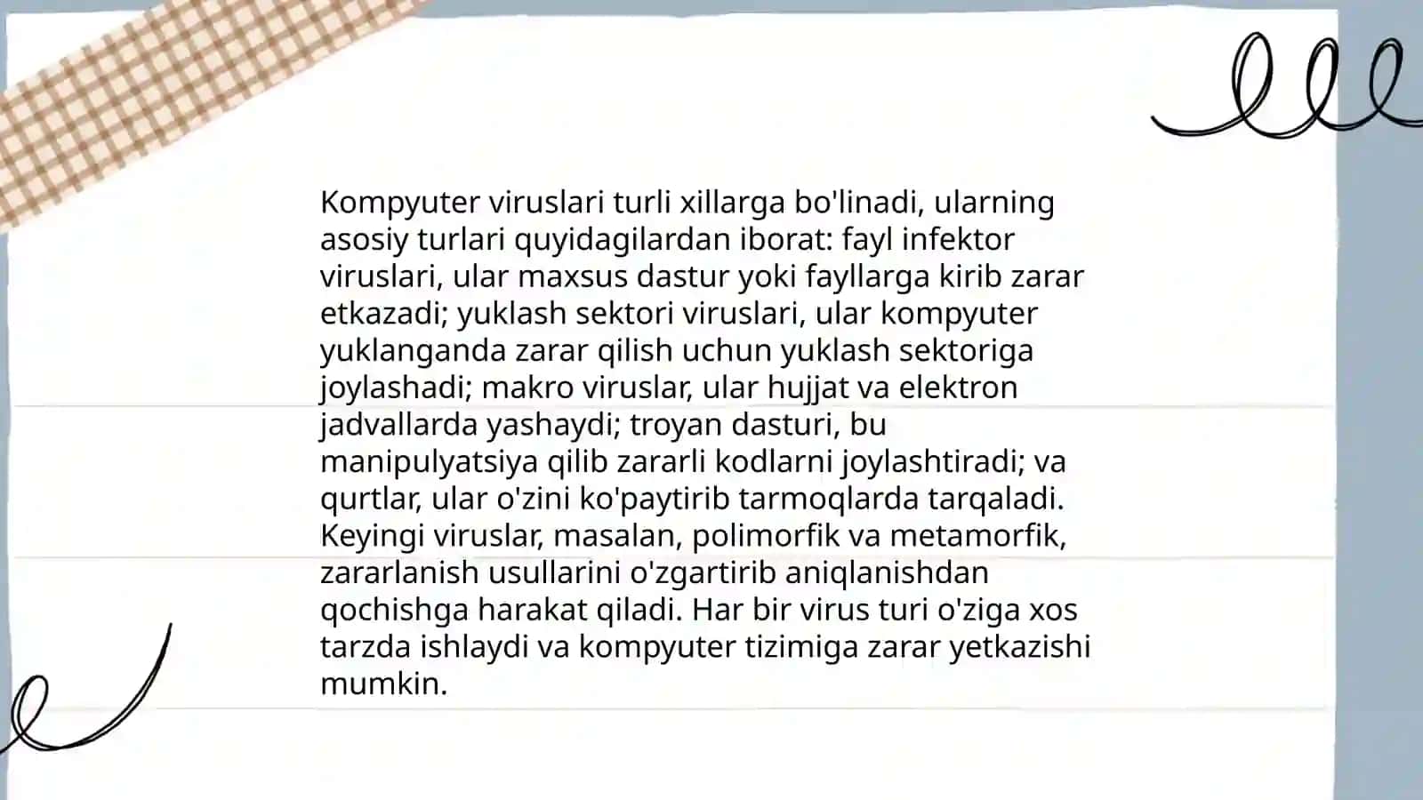 Kompyuterni viruslardan himoyalash.Antivirus dasturlaridan foydalanish 4