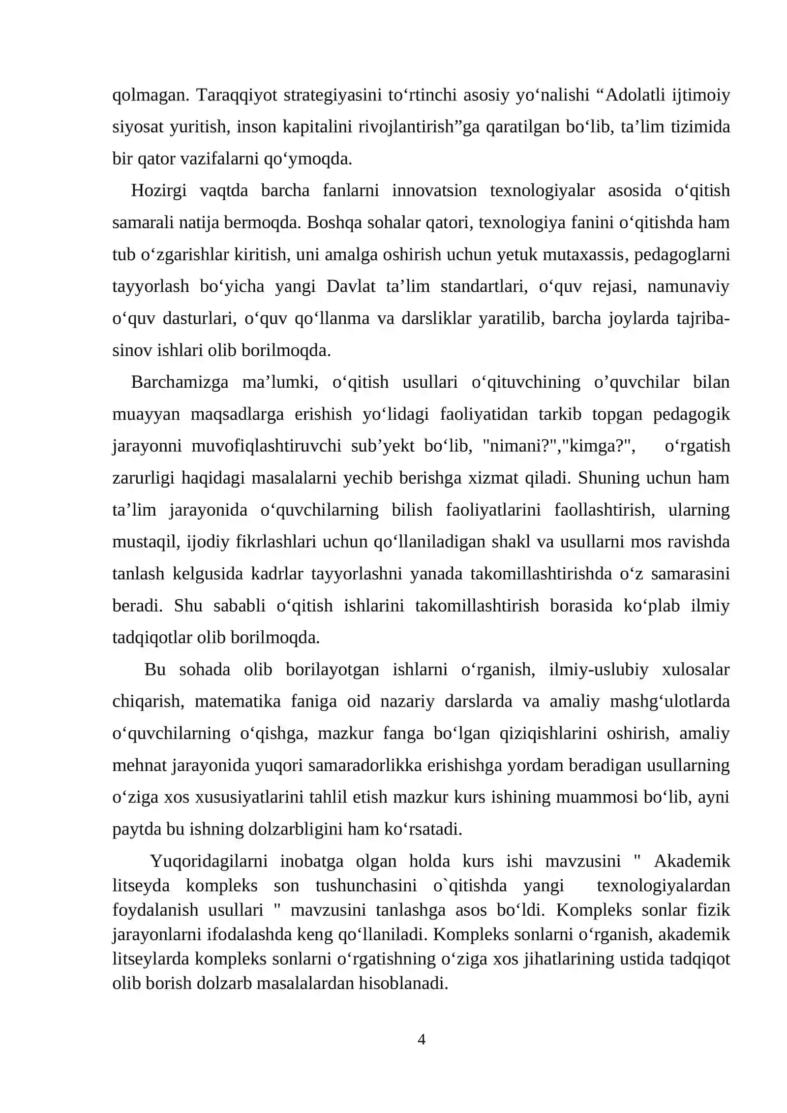 AKADEMIK LITSEYDA KOMPLEKS SON TUSHUNCHASINI O’QITISHDA YANGI PEDAGOGIK TEXNOLOGIYALARDAN FOYDALANISH USULLARI 4