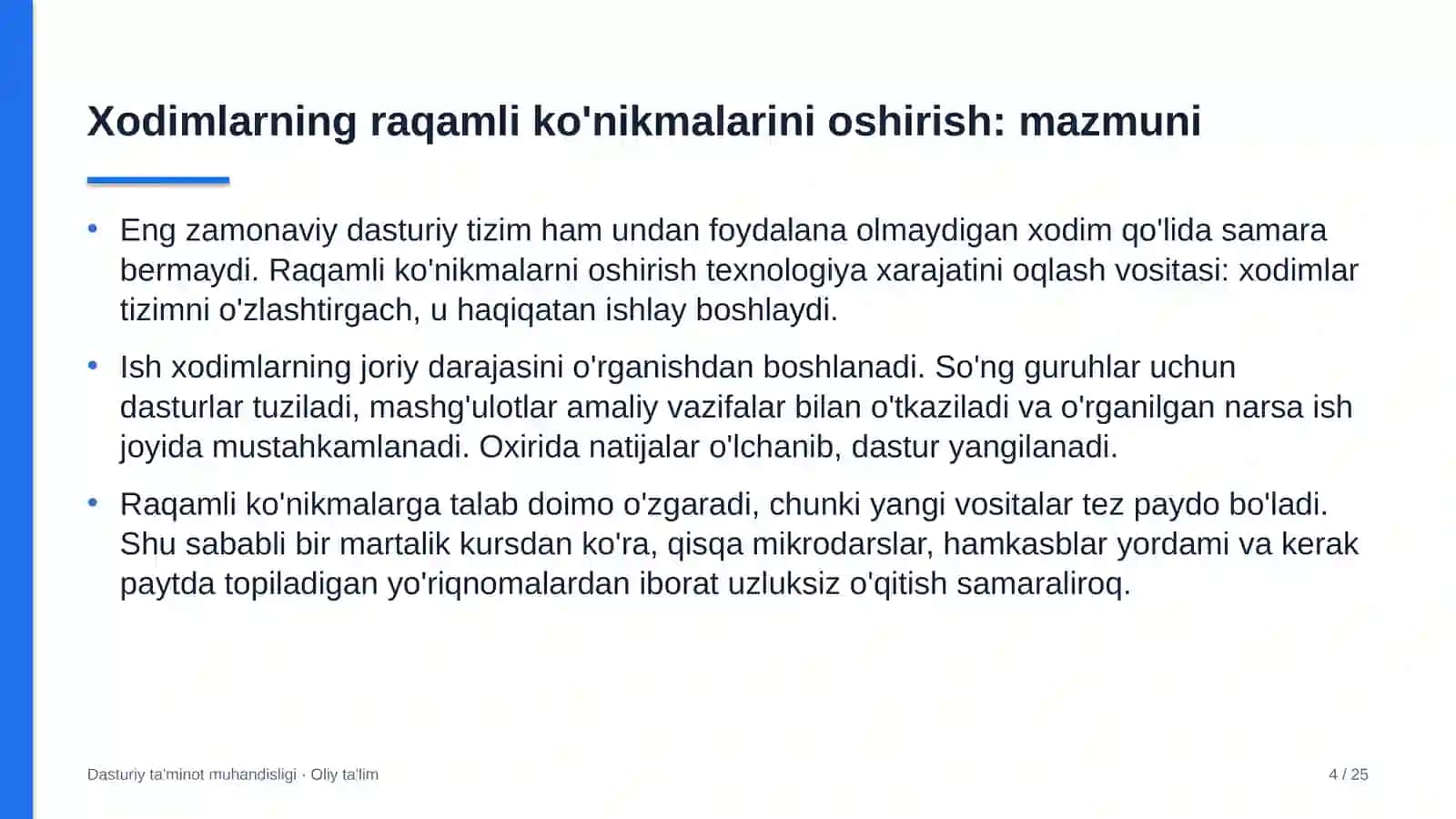 Harbiy tibbiyotda xodimlarning raqamli ko'nikmalarini oshirish 4