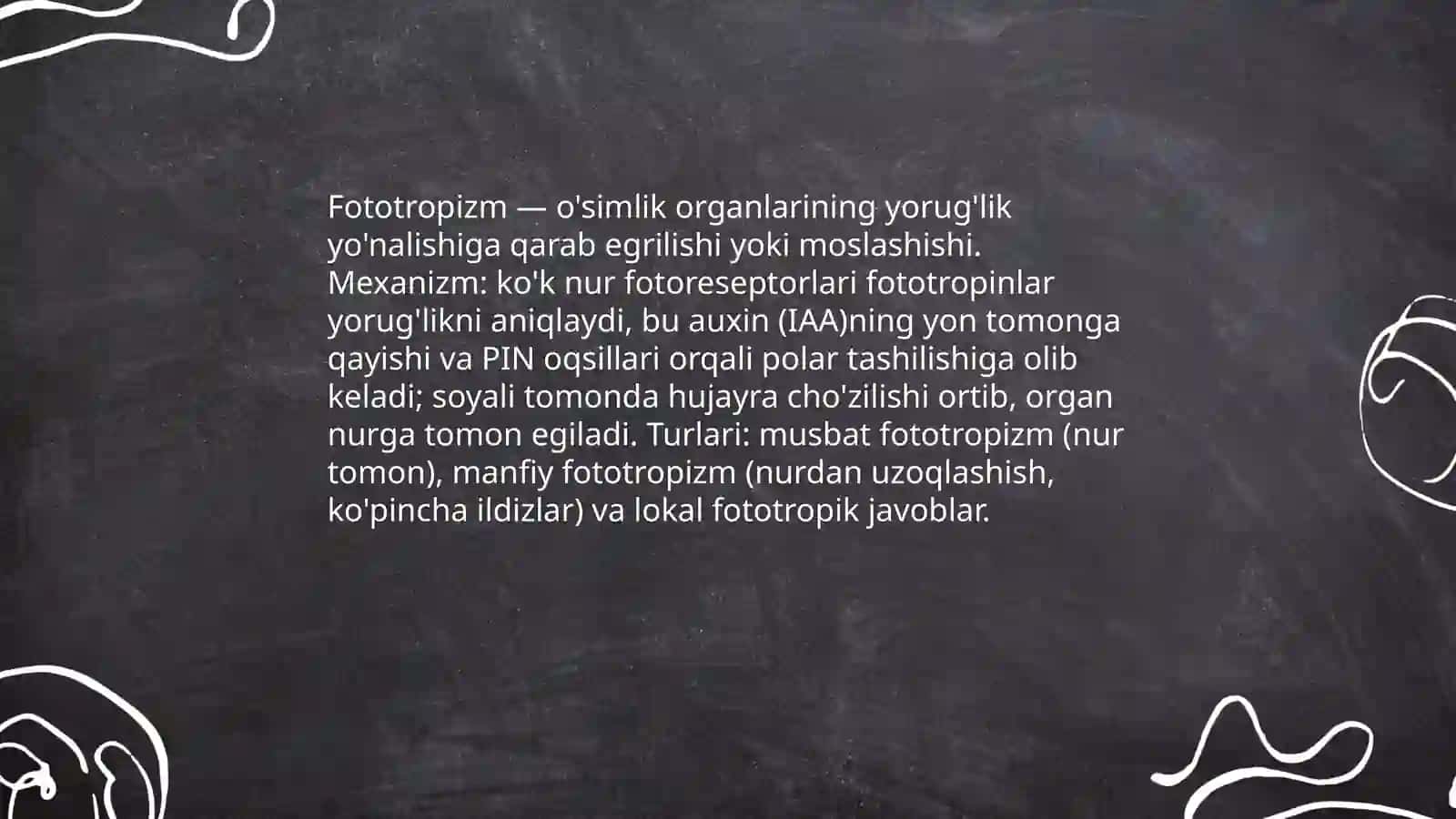 O'simliklarda getotropizm, fototropizm va fotonastya 4