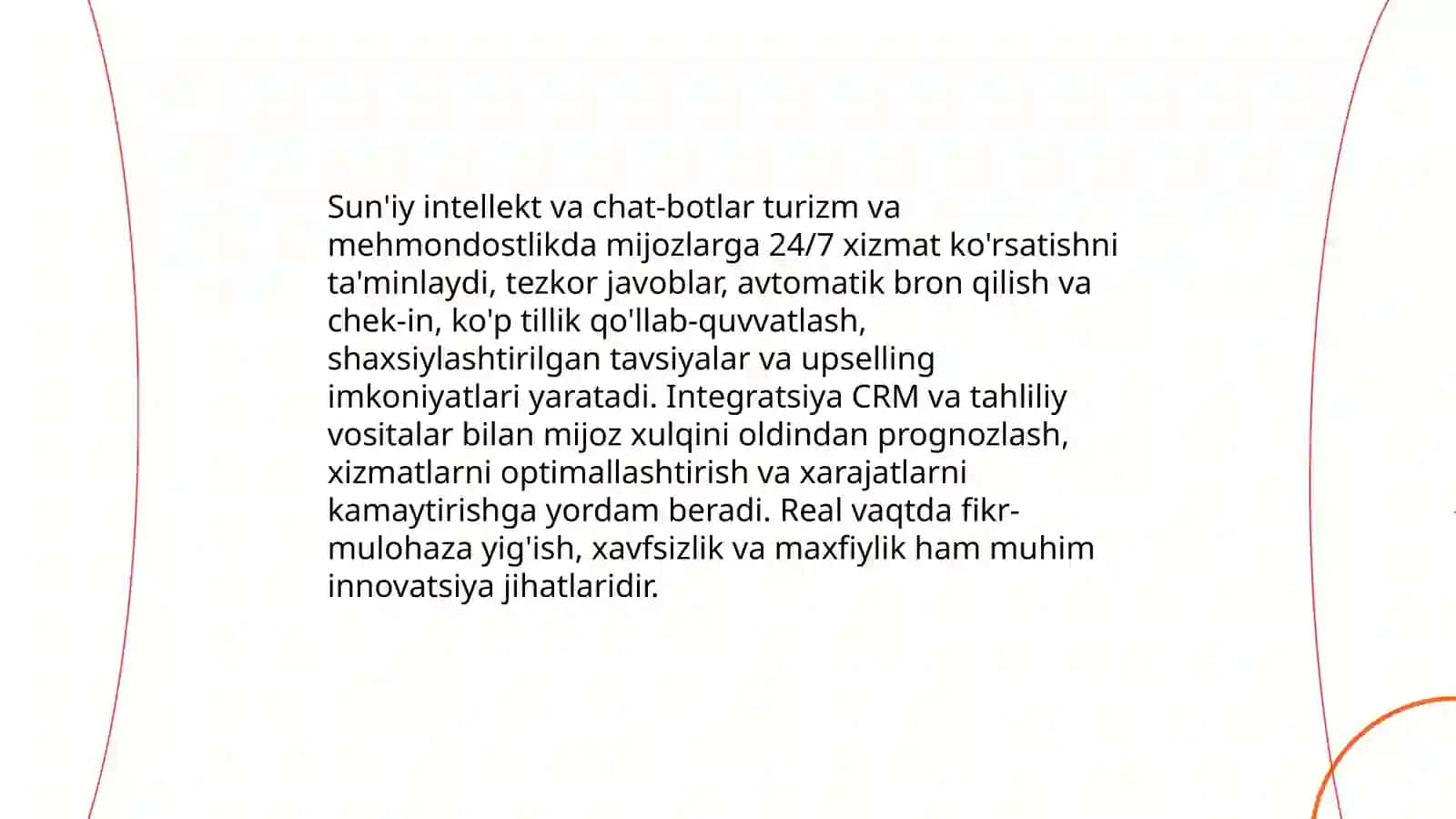 Turizm va mehmondostlikda innovatsiyalarning o'rni va ahamyati 4