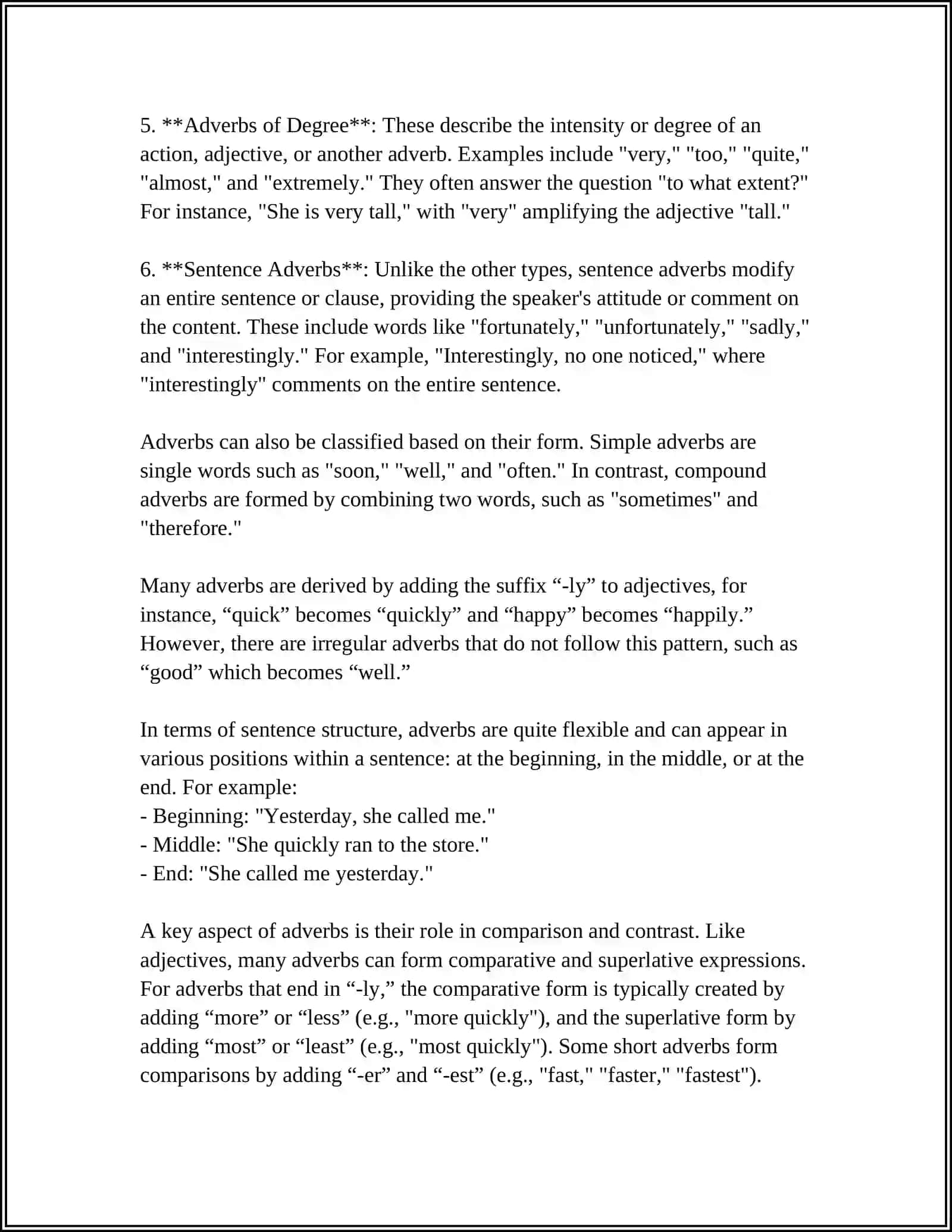 ADVERBS 4