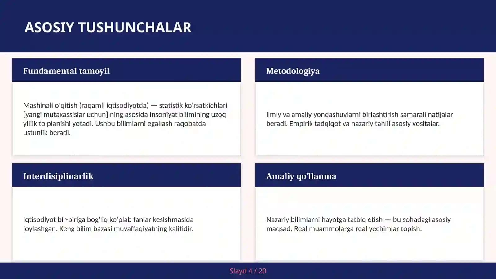Mashinali o'qitish (raqamli iqtisodiyotda) — statistik ko'rsatkichlari [yangi mutaxassislar uchun] 4