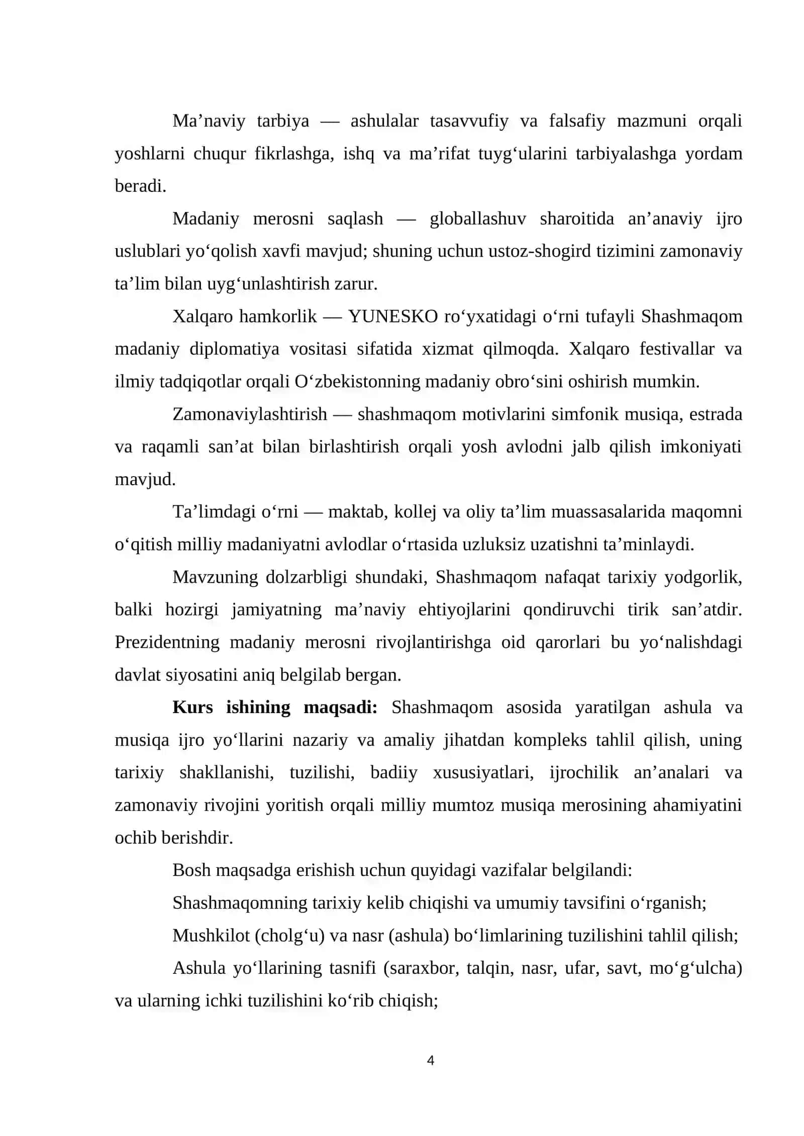 «Shashmaqom» asosida yaratilgan ashula va musiqa ijro yo‘llari 4