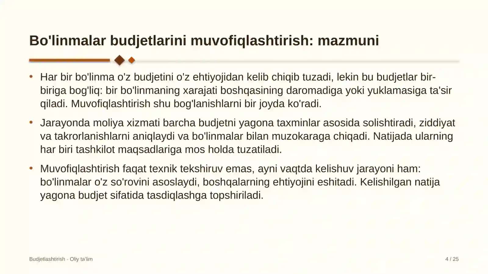 foto va video xizmatlarida bo'linmalar budjetlarini muvofiqlashtirish 3311 4