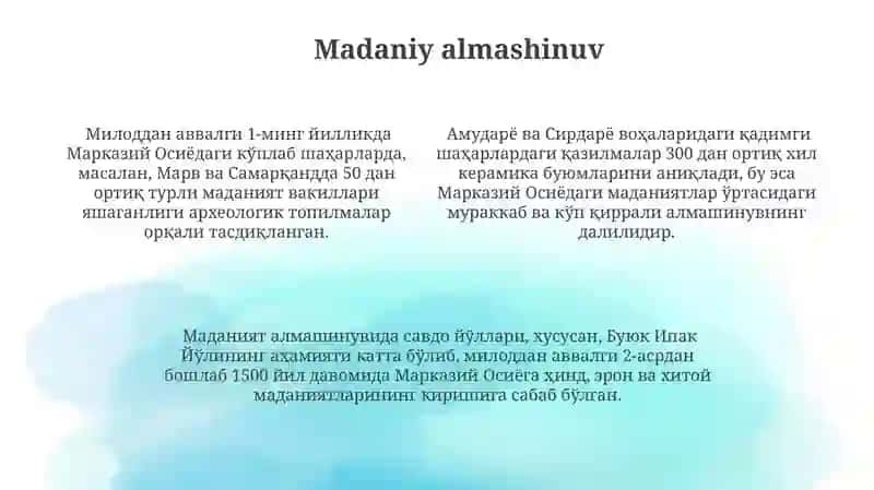 Antik davrda Markaziy Osiyo 4