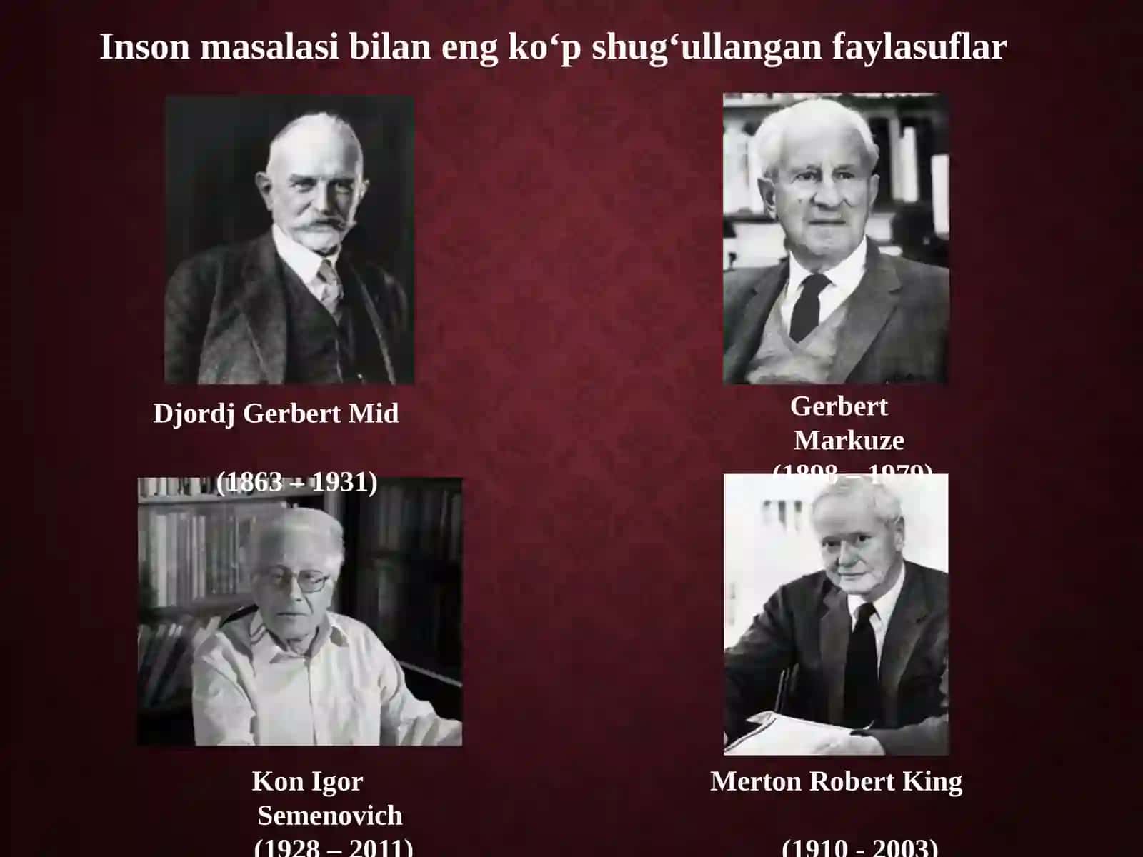 INSON FALSAFASI (FALSAFIY ANTROPOLOGIYA). QADRIYATLAR FALSAFASI 4