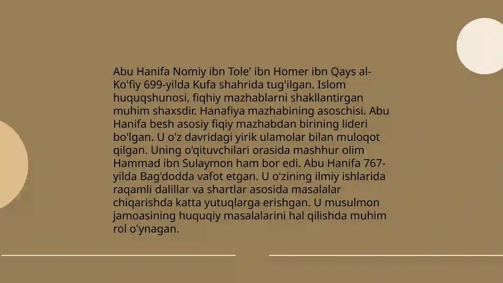 Xanafiya mashabining o'rni 4