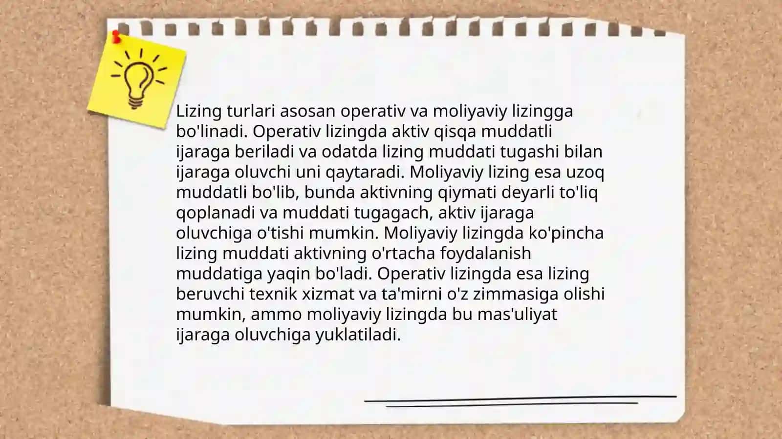 Lizing operatsiyalari turlari va ularning bank amaliyotidagi xususiyatlari 4