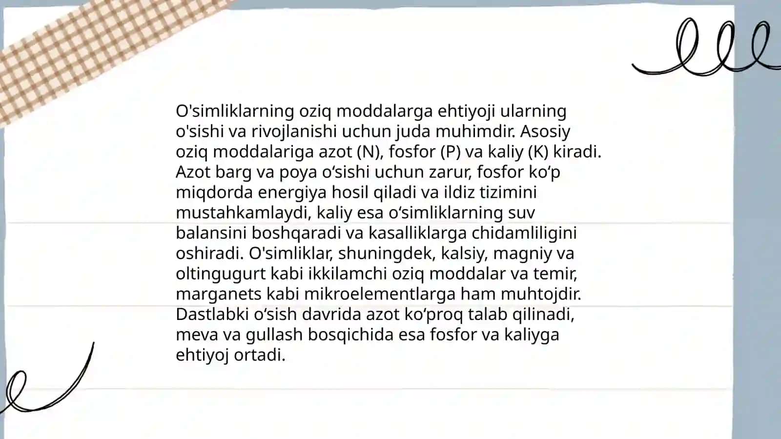 Yòqilģi olishning agrokimyoviy usullari 4