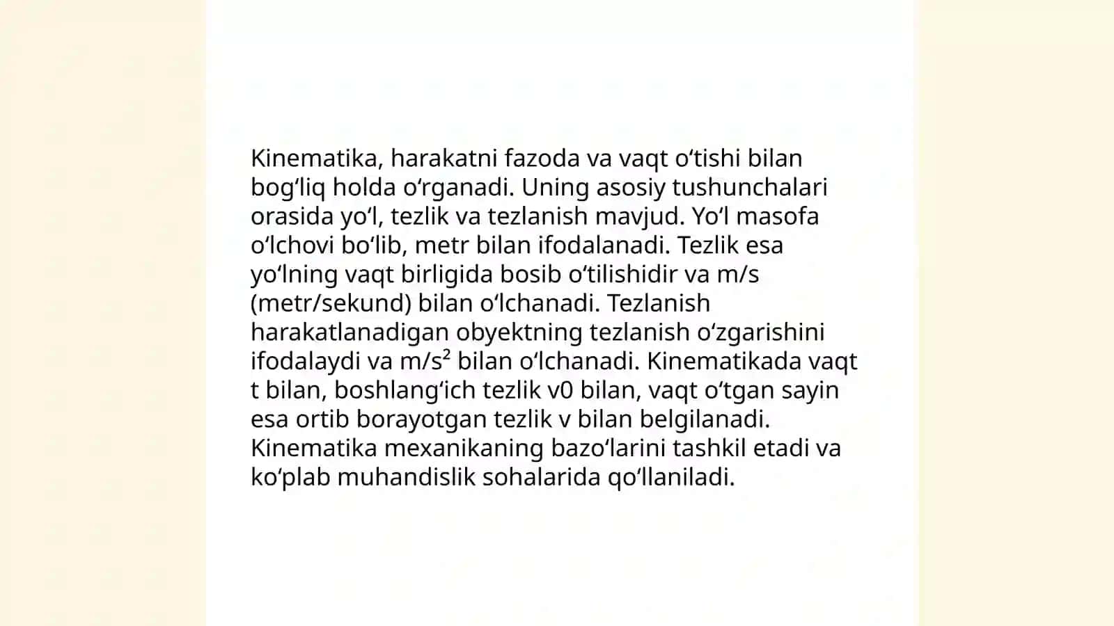 Ta'sir chiziqlarini chizishning kinematik usuli 4