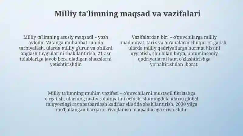 Milliy Ta'lim Tizimi 4