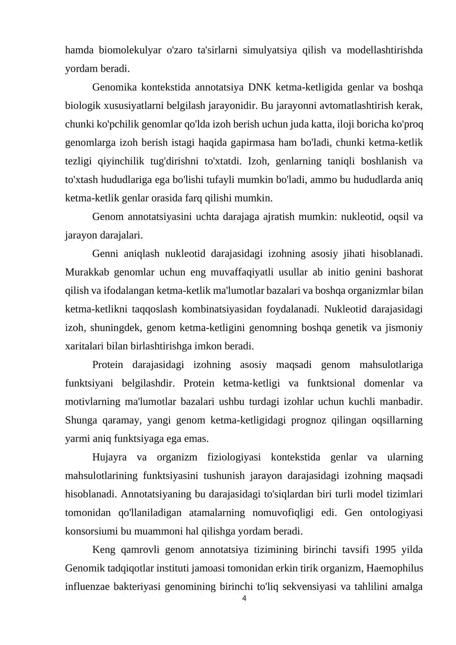 Genomikani o’rganishda bioinformatikaning roli 4