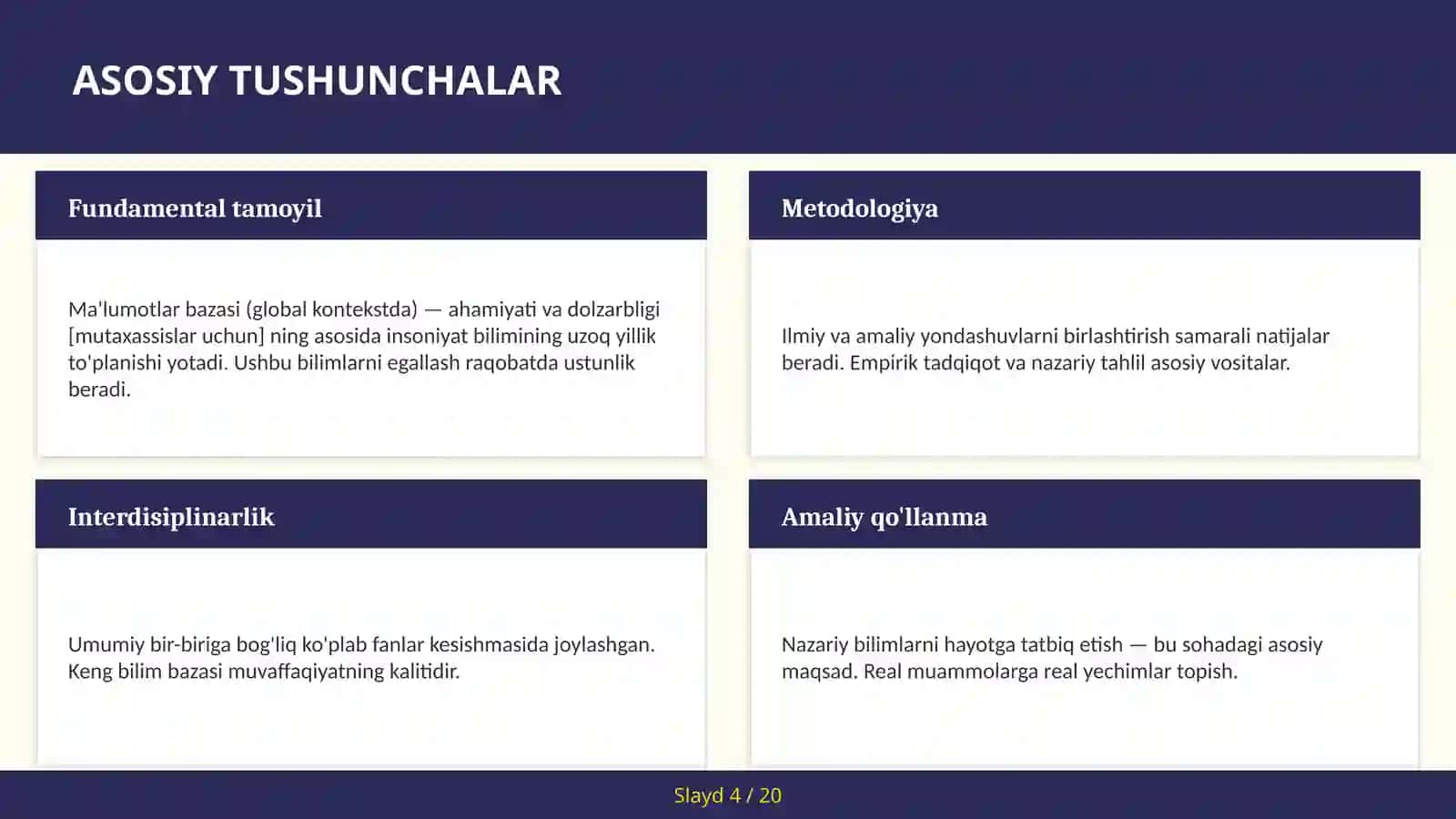 Ma'lumotlar bazasi (global kontekstda) — ahamiyati va dolzarbligi [mutaxassislar uchun] 4