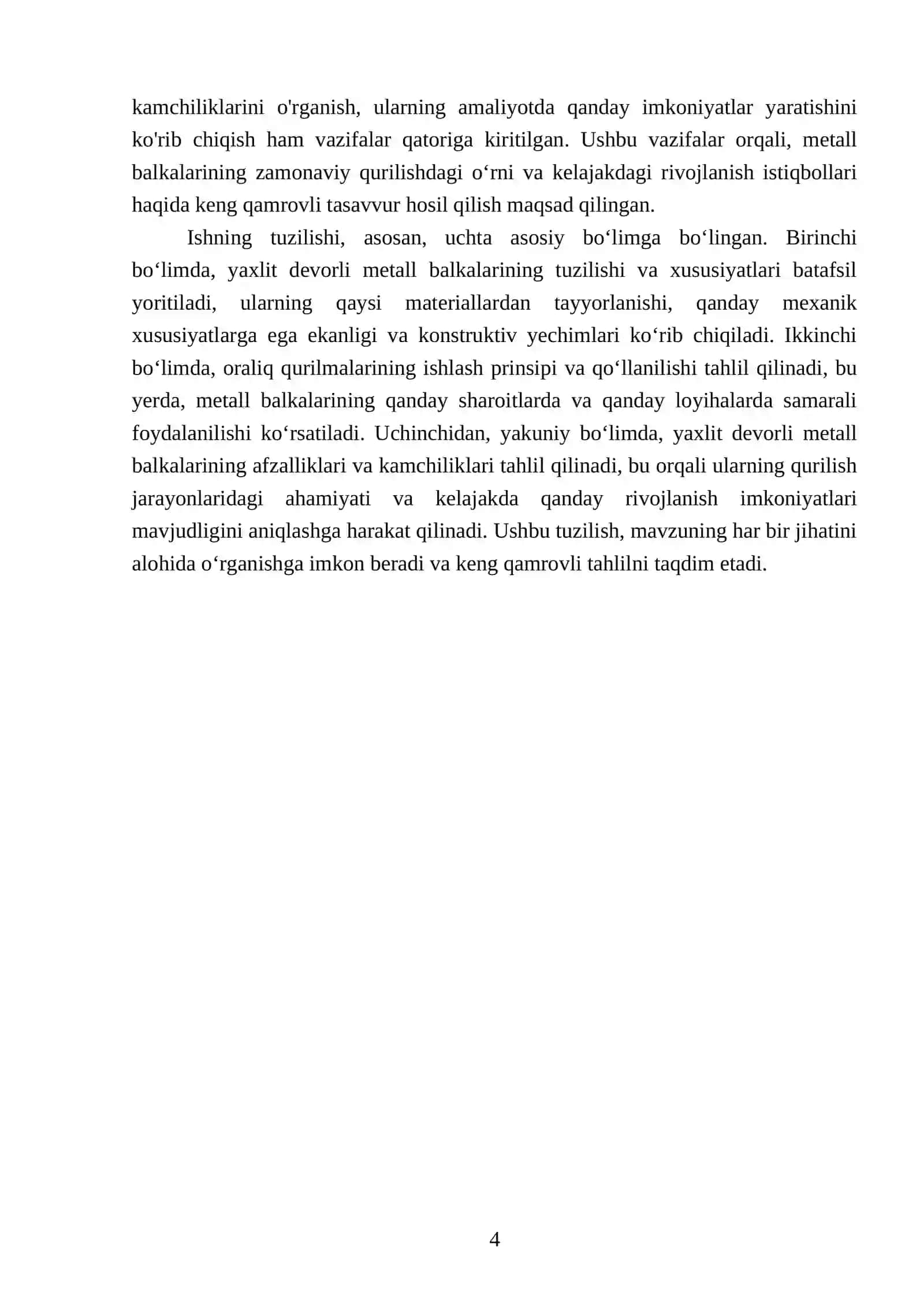 Yaxlit devorli metall balkalari bor oraliq qurilmalar 4