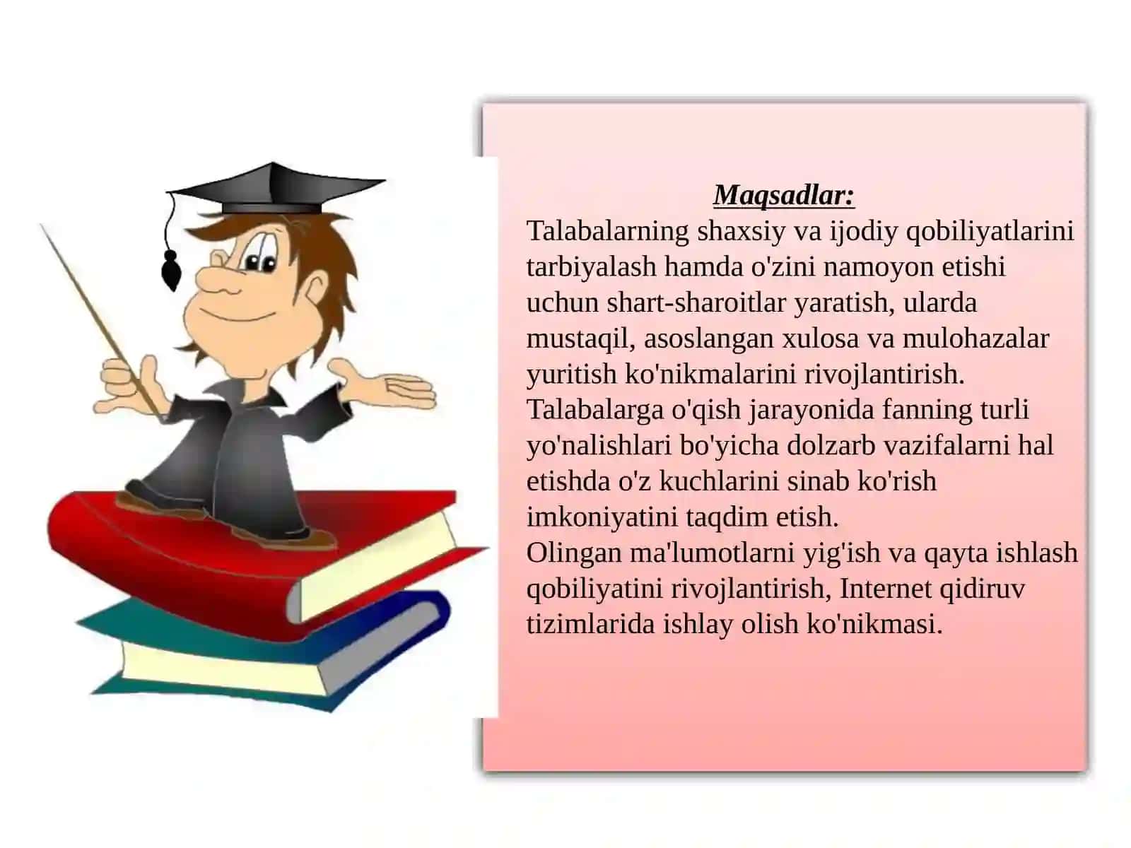 Bo'lajak onalar to'garagi yillik hisoboti 4