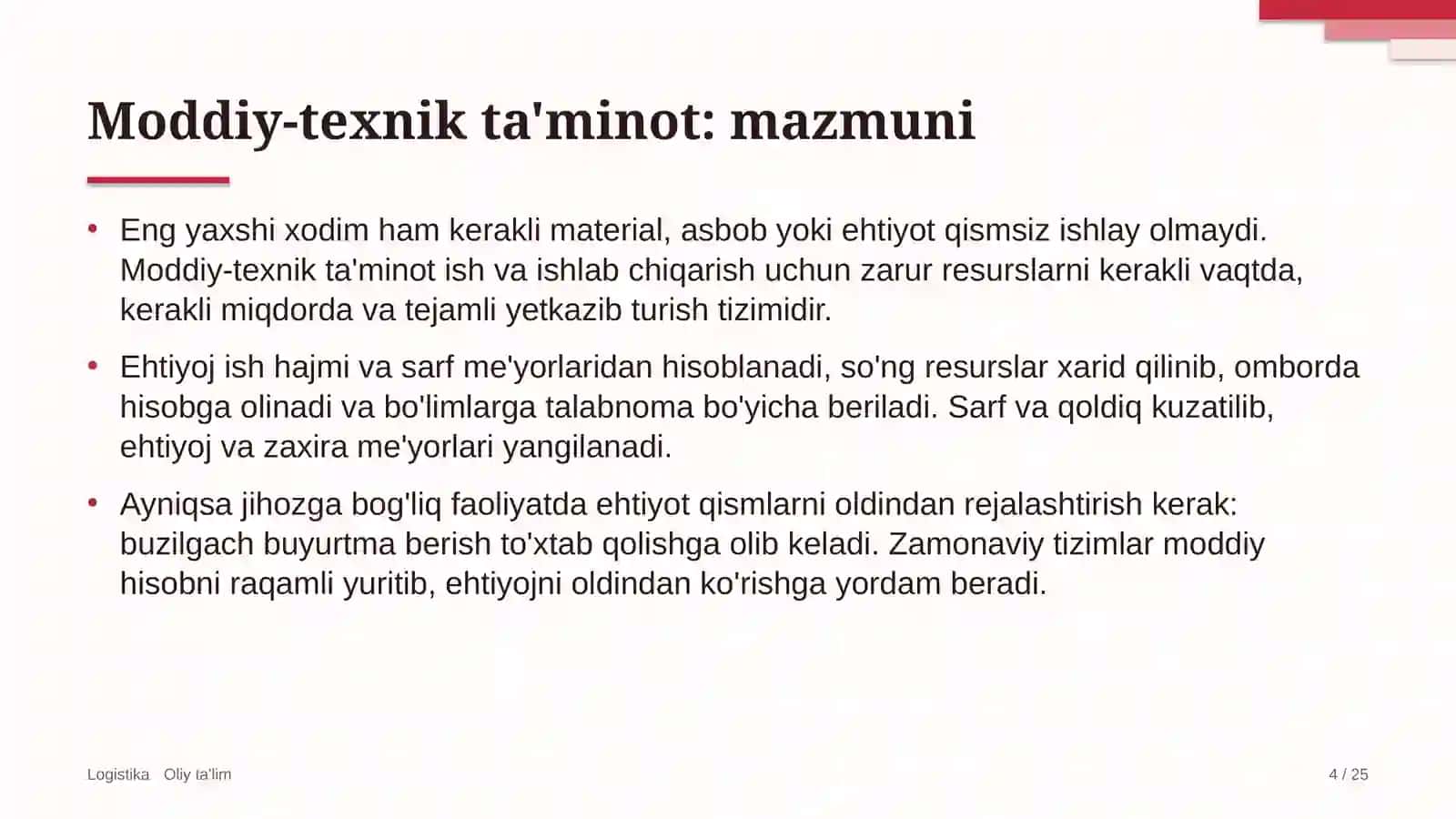 ulgurji bozorlarda moddiy texnik ta'minot 7975 4