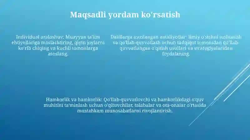 Sust O‘Zlashtiruvchi O‘Quvchilarning O'Zlashtirish Ko'Rsatkichlarini Yaxshilash 4
