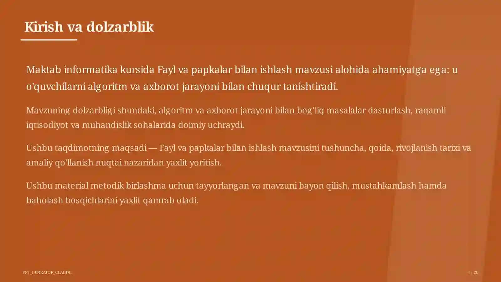 Fayl va papkalar bilan ishlash (5-sinf) 4