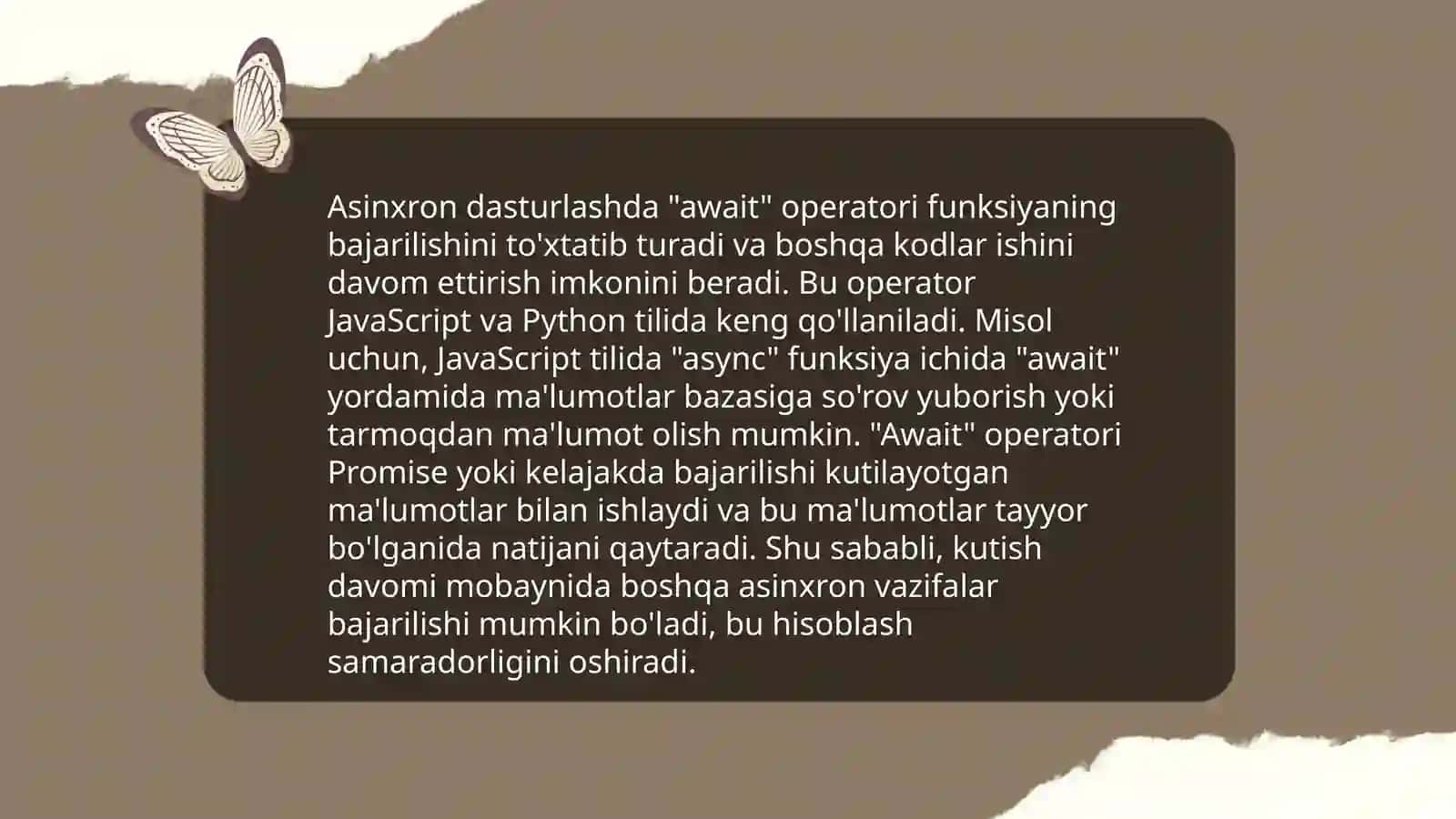 Asinxron dasturlash 4