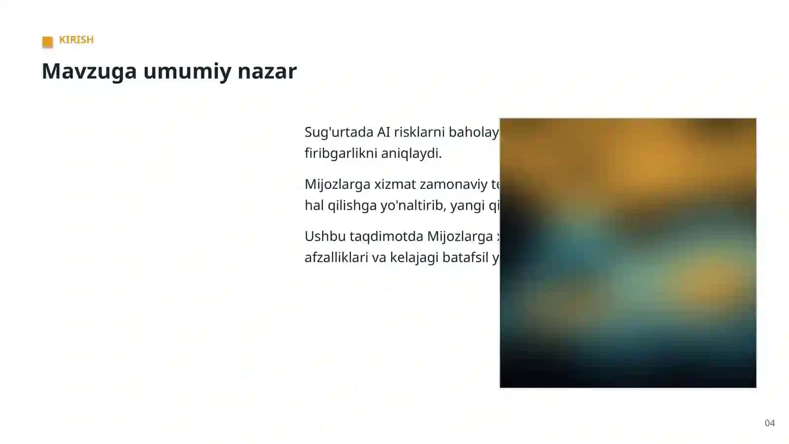 AI SUG'URTA SOHASIDA 4