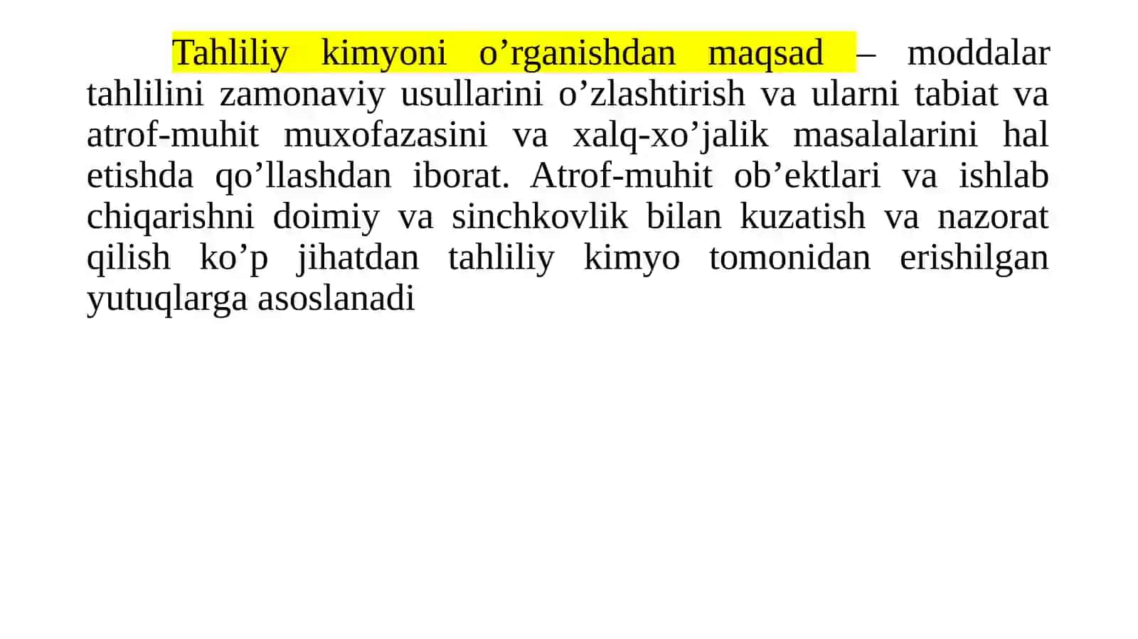 Instrumental tahlil usullari fanining mazmuni va uni asosiy tushunchalari 4