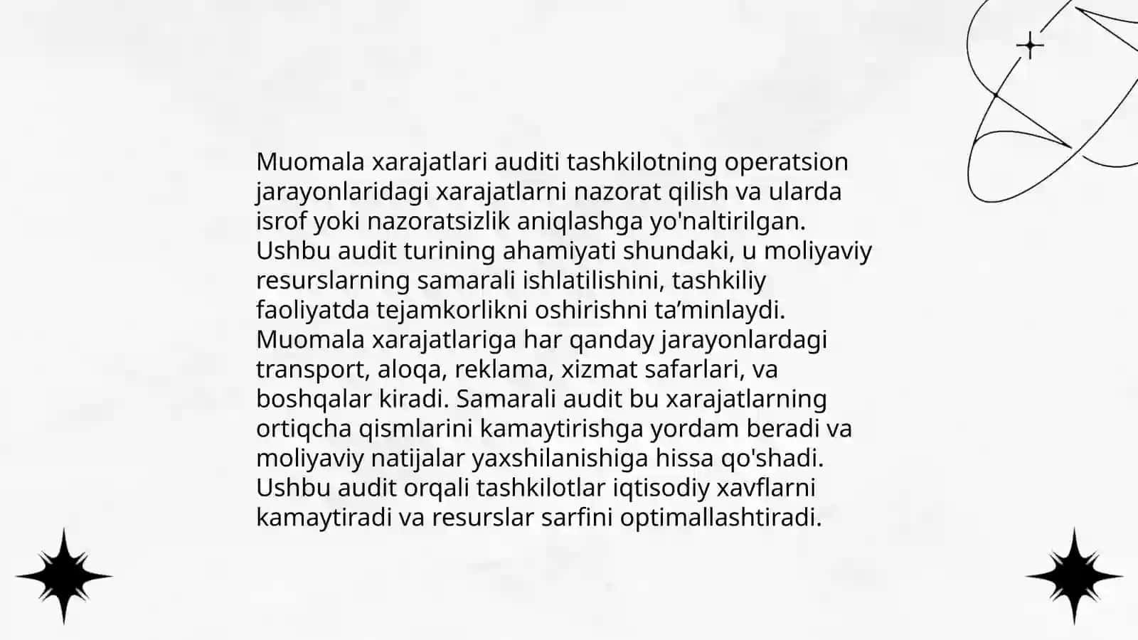 Ulgurji va chakana savdо tashkilоtlarida muоmala xarajatlarini audit qilish 4