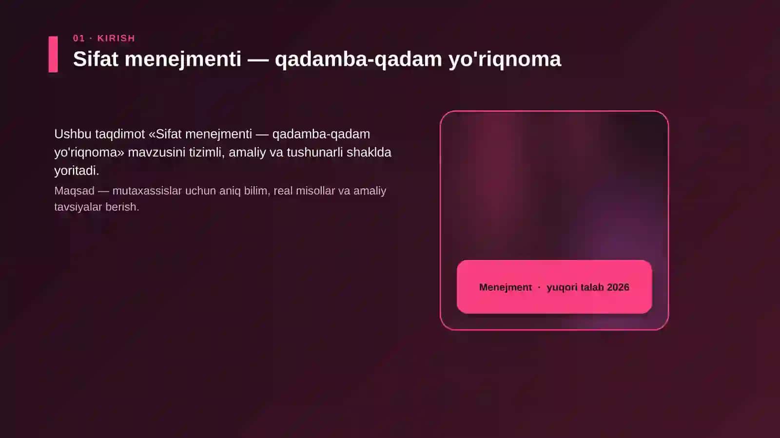 Sifat menejmenti — qadamba-qadam yo'riqnoma 4