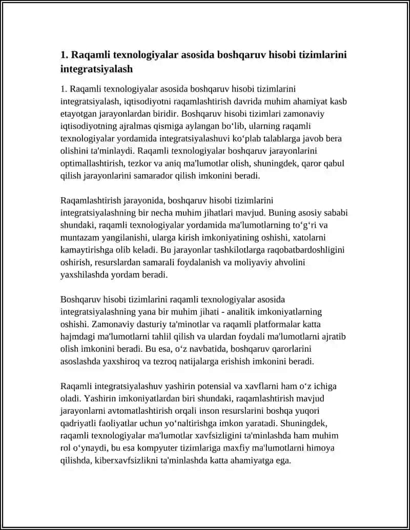 IQTISODIYOTNI RAQAMLASHTIRISH SHAROITIDA BOSHQARUV HISOBINI TAKOMILLASHTIRISH 4