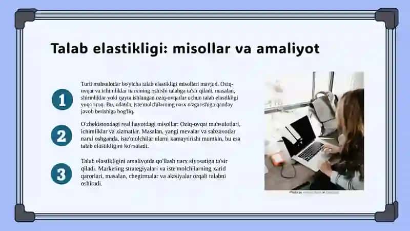 Talab va takliflar elastigligi 4
